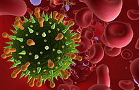 Influenza virus graphic