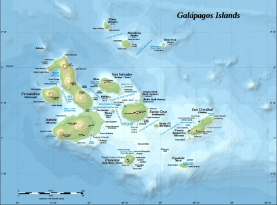 Galapagos Island map